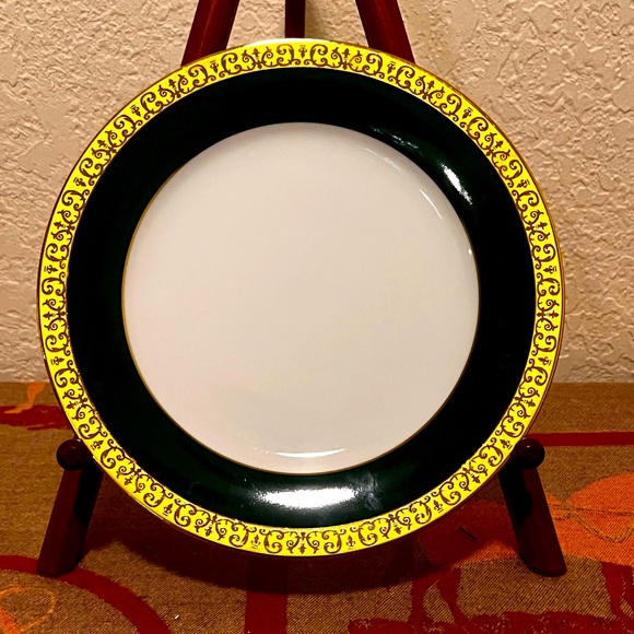 Gold Buffett Royal Gallery Plates. Set Of 4 Tea Cups W/ Gold & 4 Green W/ Gold - Picture 8 of 13